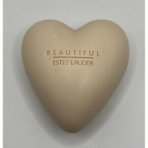 Estee Lauder BEAUTIFUL Perfumed Soap 2.5 oz Heart Shape Retired NO Seal Scuffed